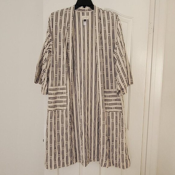 Universal Thread long lightweight striped kimono / jacket - Picture 1 of 3